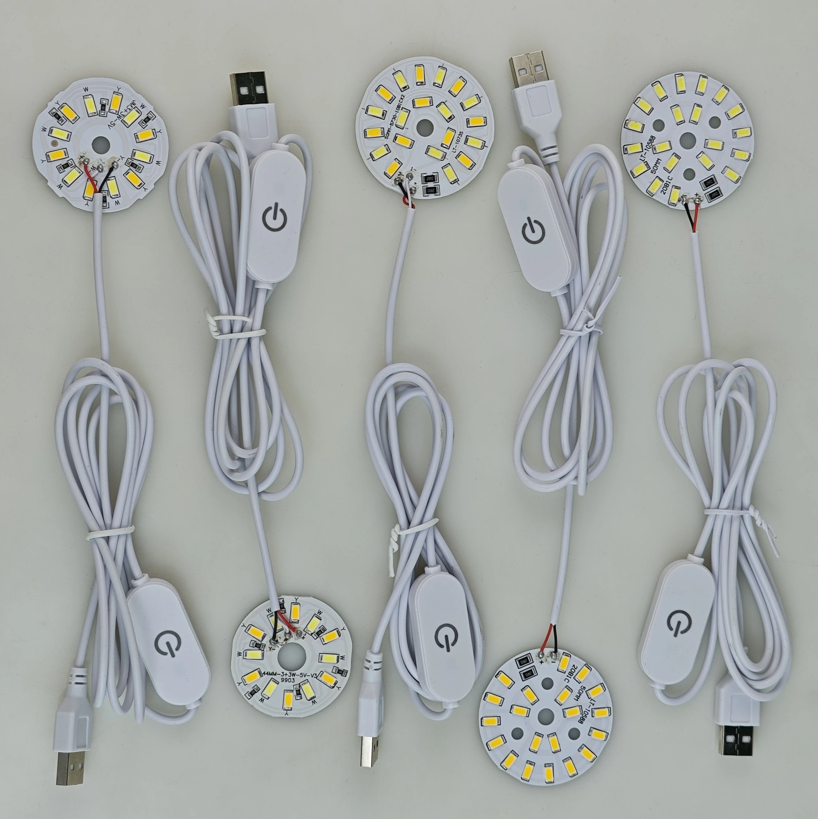 1.5m Line Length DC 5V USB LED Lights 3 Colors 3W 10W Desk Book Lamp with Touch Switch Dimmable Bedroom Reading USB Night Light