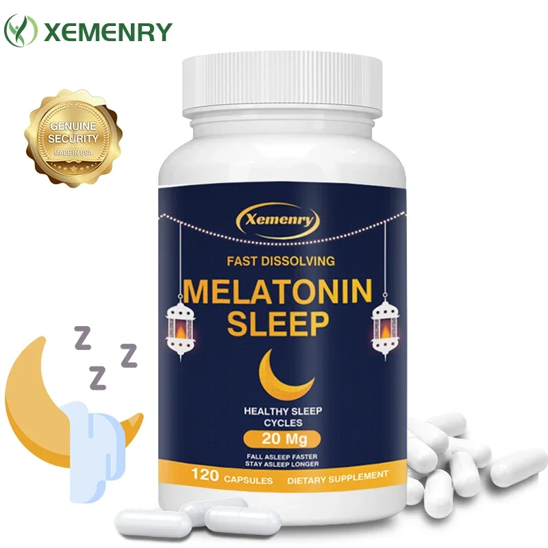 Melatonin 20 Mg Sleep Aid Capsules