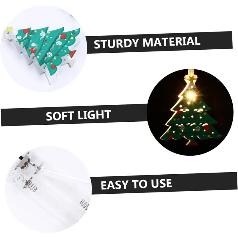Christmas Tree Decor String Lights Cute Santa Claus Snowman Socks Fairy Light Battery Operated for Room Bedroom Wedding Decor