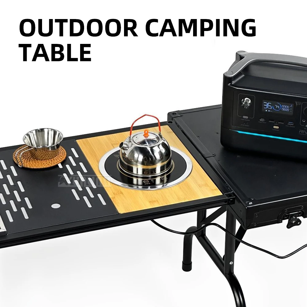 

​ Модульный стол для кемпинга IGT, индукционная варочная панель для портативной кухонной системы для кемпинга