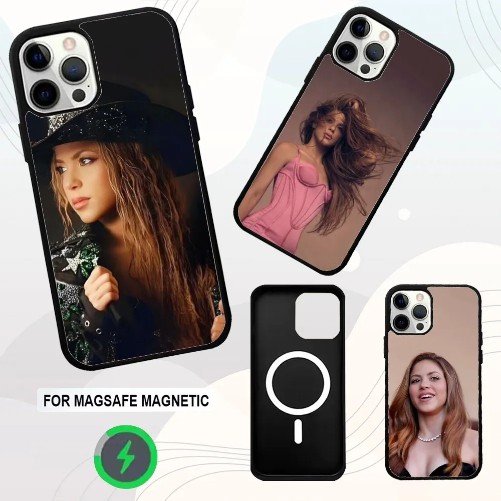 

S-Shakira Colombia Singer Phone Case For iPhone 16e,16,15,14,13,12,11,Plus,Pro,Max,Mini Magsafe Magnetic Wireless Charging
