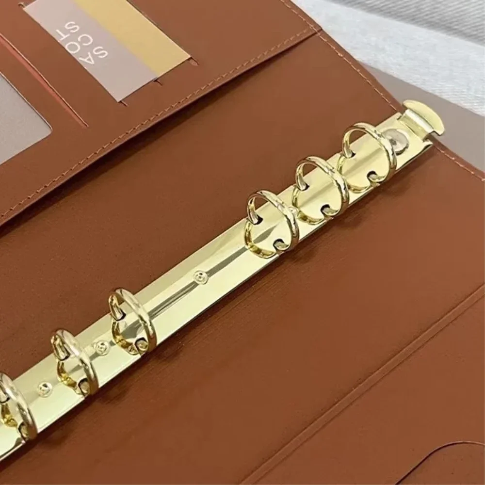 A6 Pu Leather Business Office Notebook a fogli mobili Raccoglitore per diario Diario Planner Organizzatore Blocco note Cancelleria scolastica