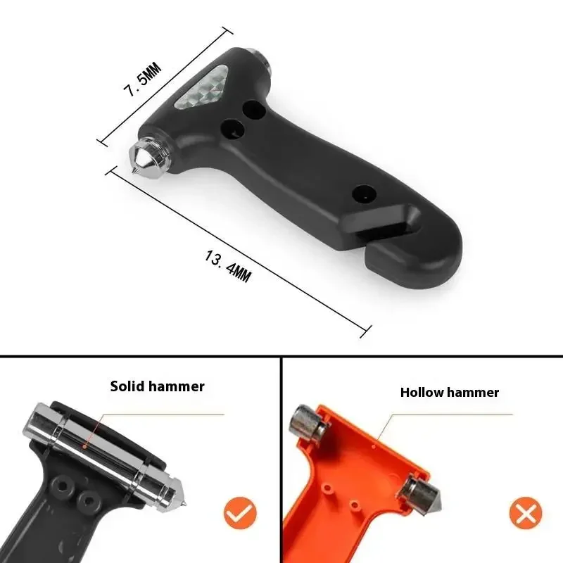1 pçs ferramenta essencial do carro disjuntor da janela 3in1 ferramenta de escape de emergência com disjuntor da janela do carro e cortador de cinto de segurança martelo de segurança do carro