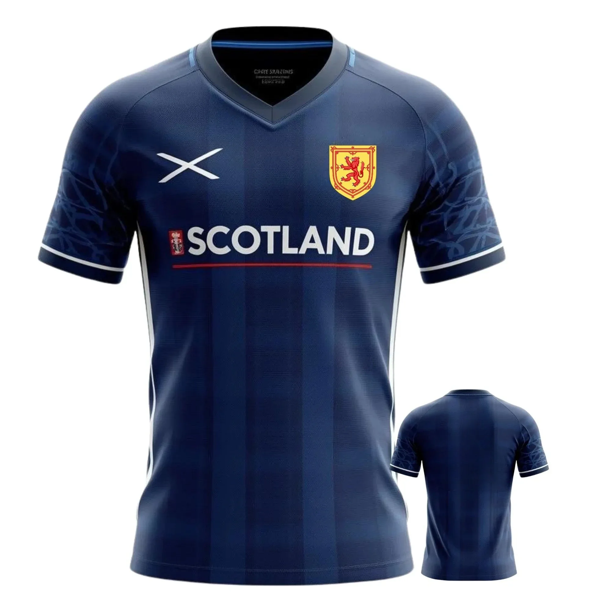 Scotland 3D All Over Print T-Shirt Soccer Fan Motif Summer Quick Dry Soft Breathable Outdoor Sport Street Short Sleeve Tops