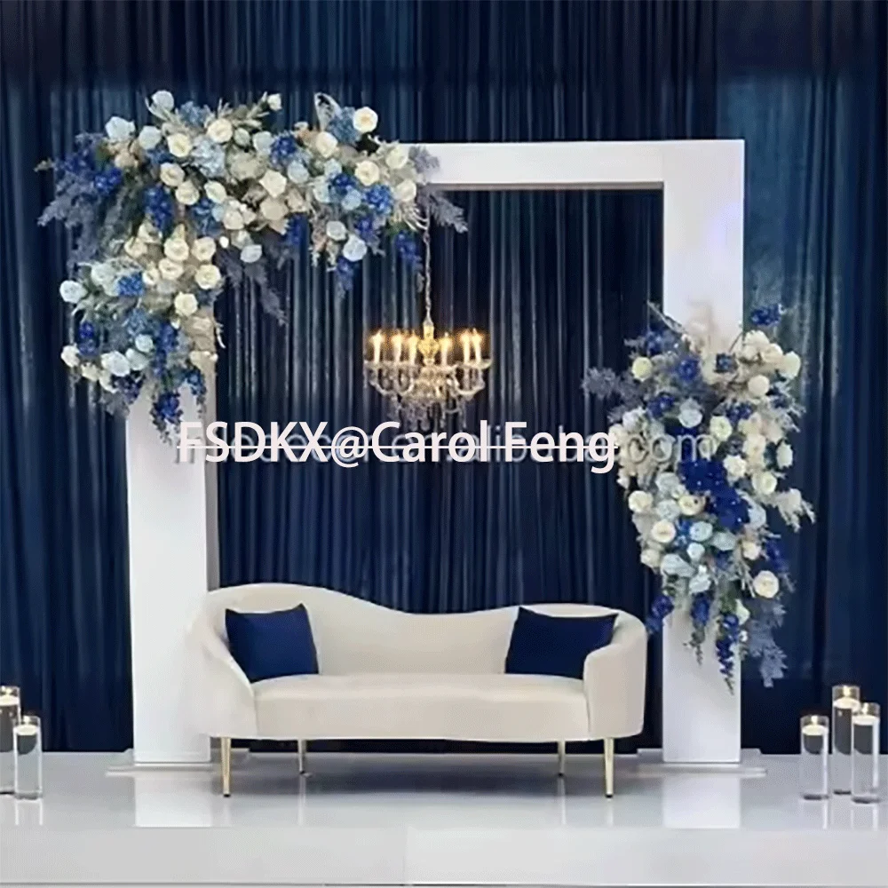 

Wedding Arch Background Stand White Metal Flower Backdrop Decor IMetal Arch Backdrop Event Decoration For Party