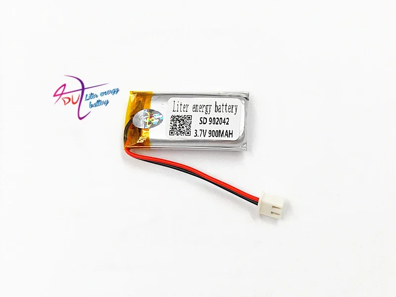 JST PH 2.54mm 2pin 902042 3.7V 900MAH 902040 Litowo-polimerowa LiPo akumulator z złącze do urządzenia GPS bluetooth