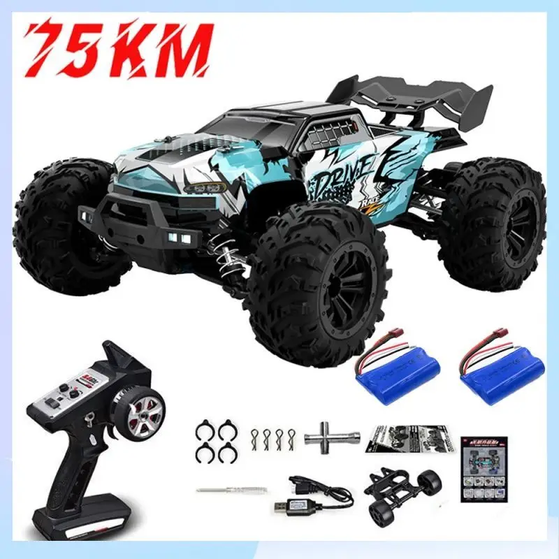 

1:16 75KM/H or 50KM/H 4WD RC Car with LED Remote Control Cars High Speed Drift Monster Truck for Kids Vs Wltoys 144001 Toys