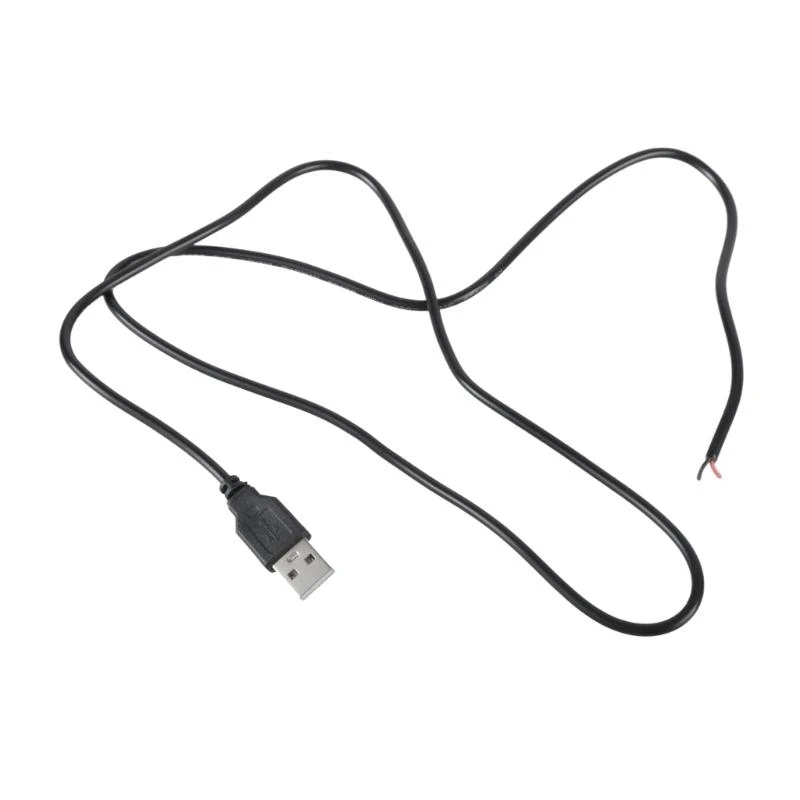 L41E Portable Male USB to 2 Pin Extension Cord Pigtail 2pin Power Cable Line 22AWG