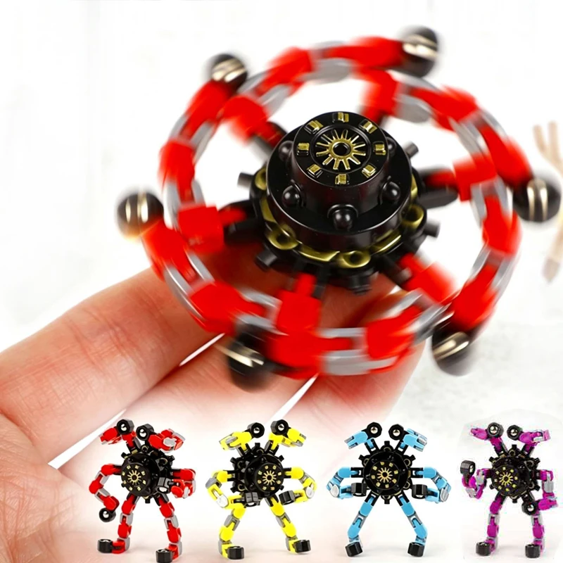 Transformable Fidget Spinner Toys For Adults & Kids Anxiety ADHD Stress Relief Gifts Party Favors Students Classroom Prizes
