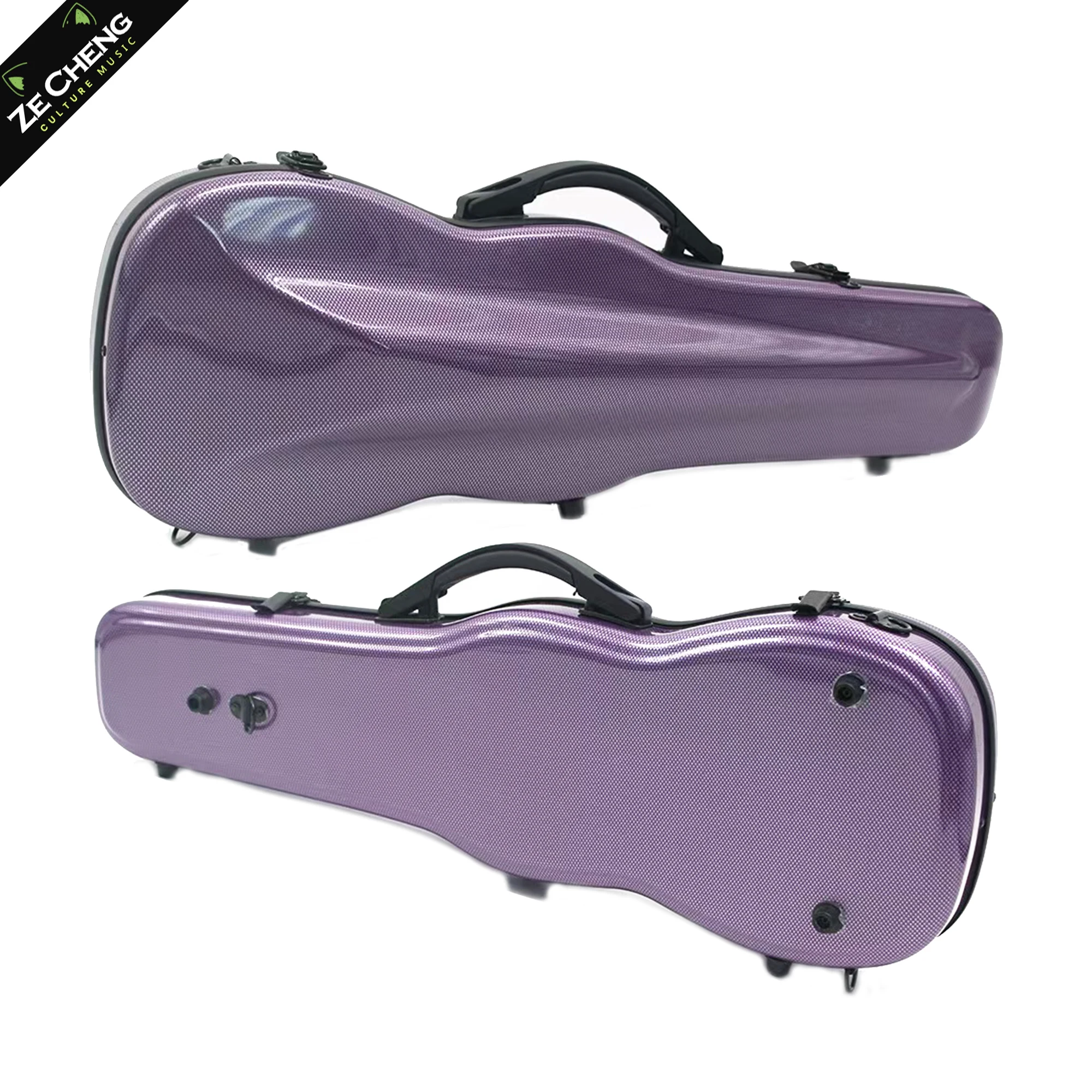 

Colorful Composite Carbon Fiber Lightweight Double Shoulder Straps Waterproof High-Quality Violin Case Suitable for 4/4 Violin