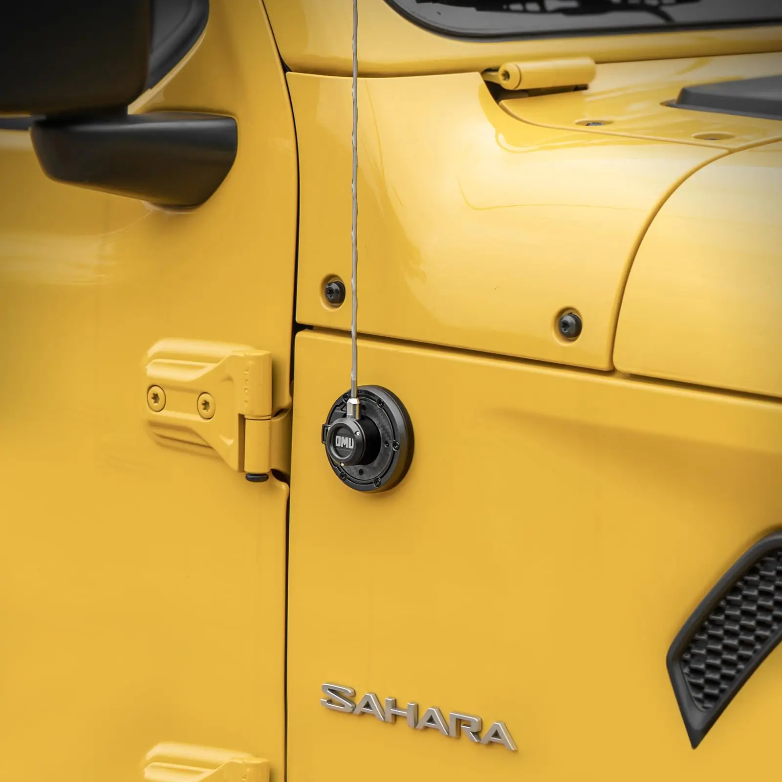 OMU 4x4 الألومنيوم راديو هوائي قاعدة غطاء هوائي الإسكان جبل غطاء غطاء ل جيب رانجلر 2007-2018 JK JKU & 2018-2024 JL JLU JT #2