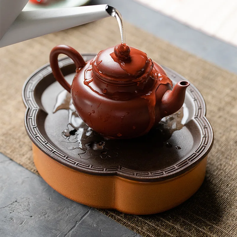 Per il metallo vecchio Taihu pietra tè cuscinetto tavolo da birra a secco in ceramica set da tè Kung Fu vassoio da tè per la conservazione dell'acqua