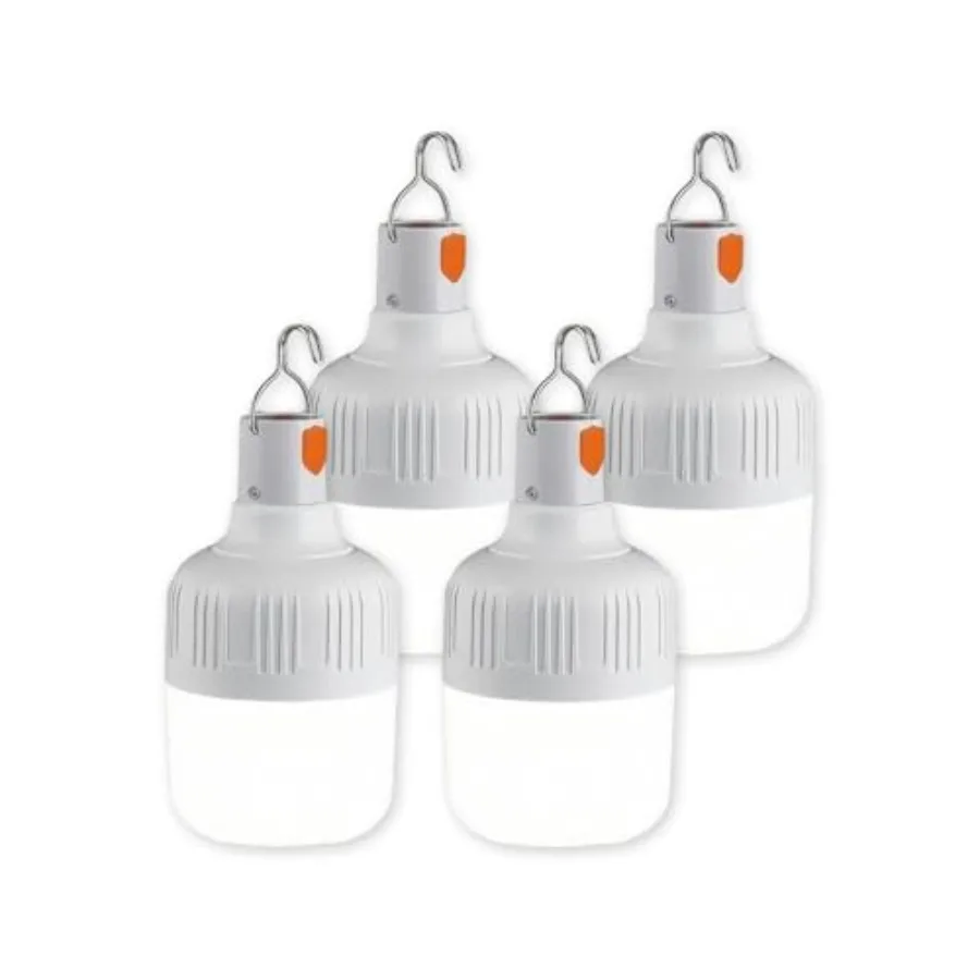 

LED Camping Light, 800 lumens, Powered by Rechargeable Batteries, White Portable Pendant Lights, Waterproof 4