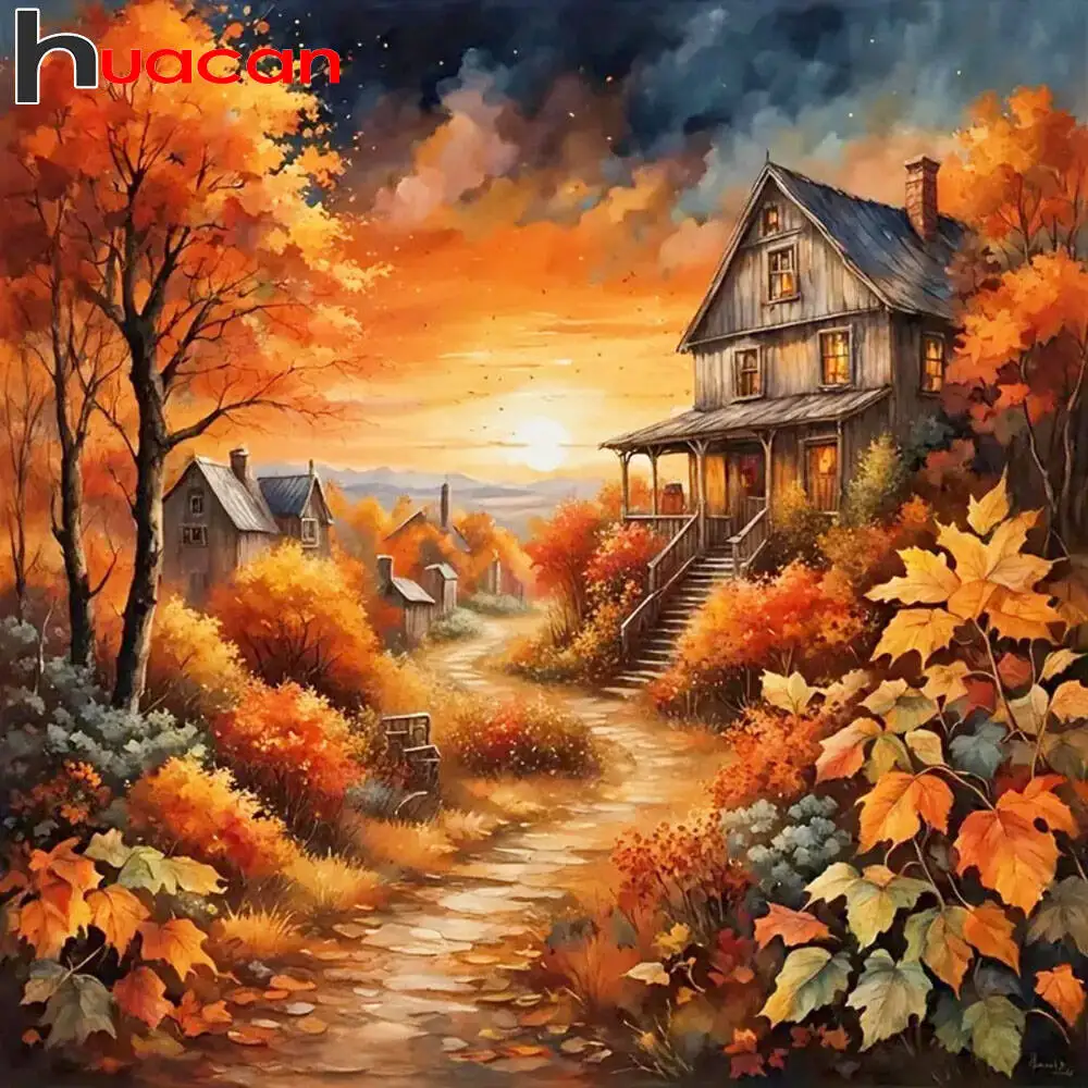 

Huacan 2021, новая коллекция, алмазные картины, дельфин, небо, алмазная вышивка, морской закат, мозаика, художественные украшения, картины