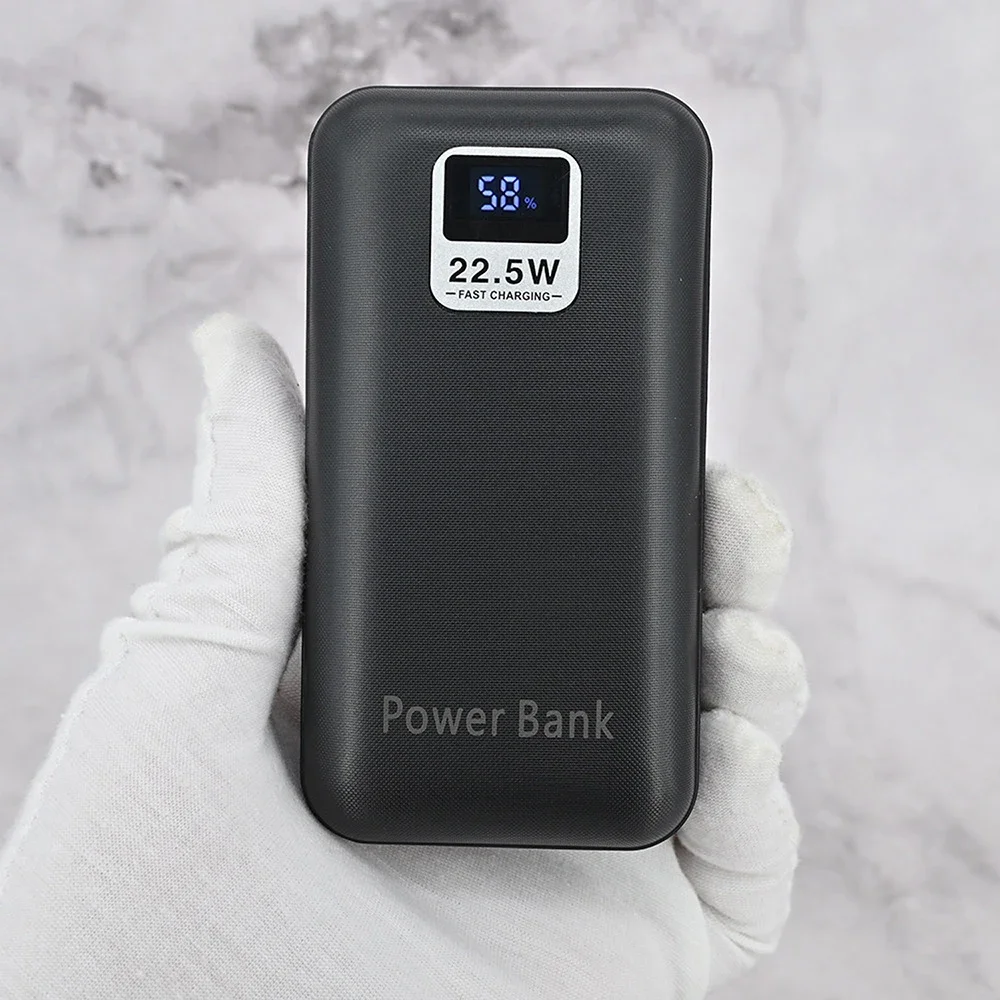 Superschnelles Laden 22,5W Powerbank DIY-Kit Tragbares lötfreies Gehäuse mit Digitalanzeige für 21700-Batterien – Detail 11