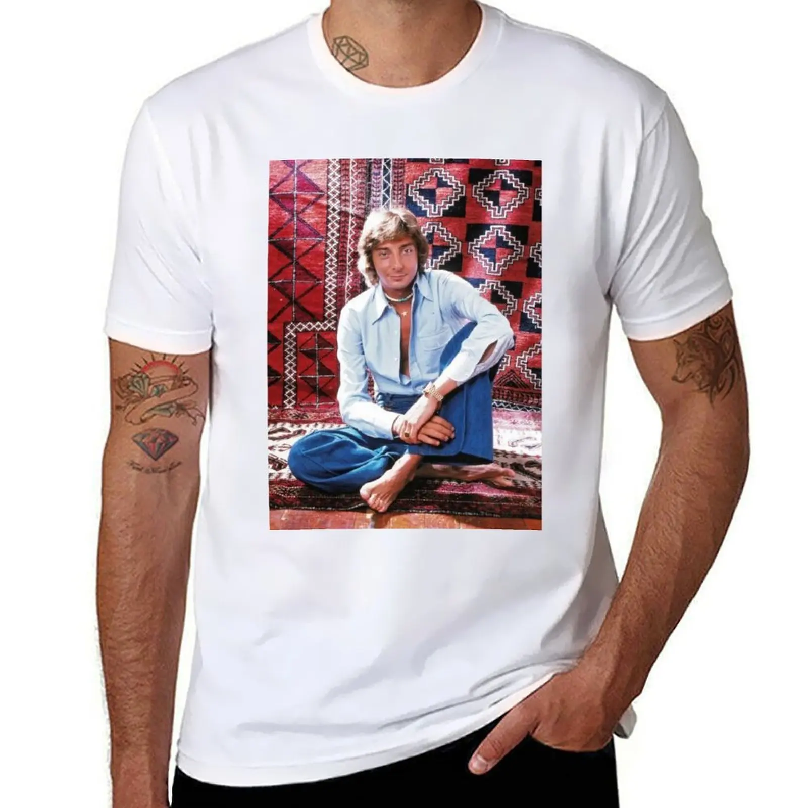 

Barry Manilow T-Shirt t shirt custom print man t shirt summer T-Shirt