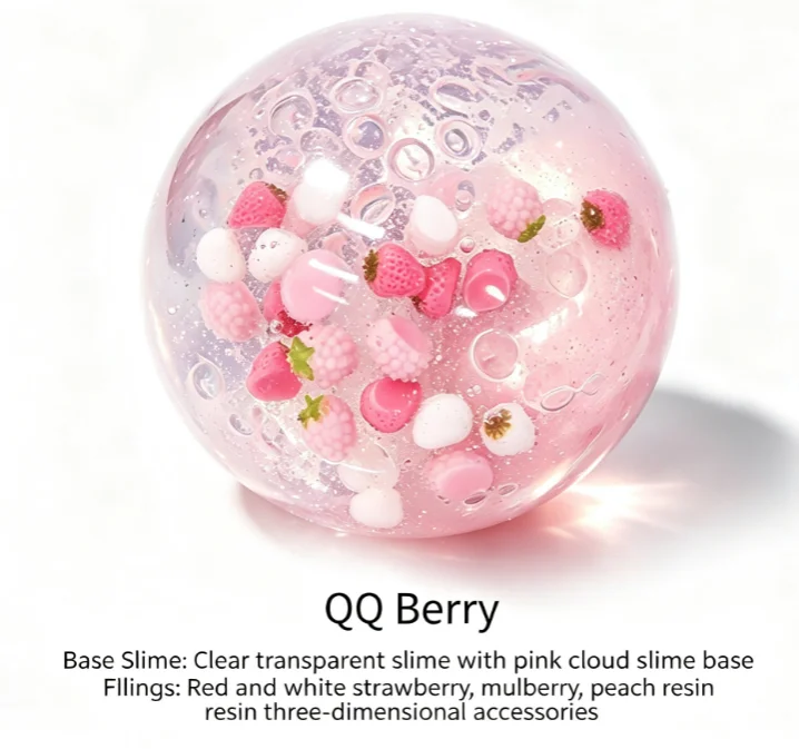 Internet celebrity handmade ball for stress relief and squeezing, resin filled crystal ball, adult and children's sensory stress