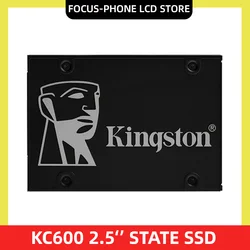 Kingston-disco duro interno para ordenador portátil, unidad de estado sólido de 256GB, 512GB, 2,5 GB, 1TB, 2TB, 1024 pulgadas, Sata Iii, Hdd, KC600