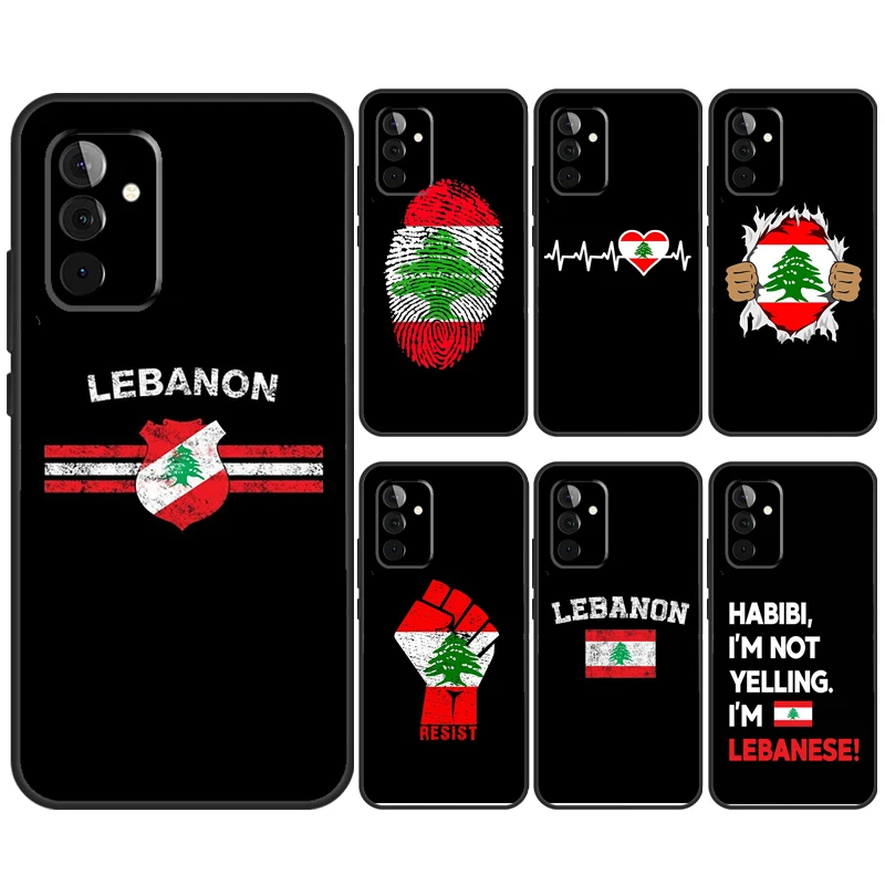 Lebanese Lebanon Flag Case For Samsung Galaxy A55 A35 A25 A15 A51 A71 A12 A32 A52 A13 A33 A53 A54 A34 A14 Cover