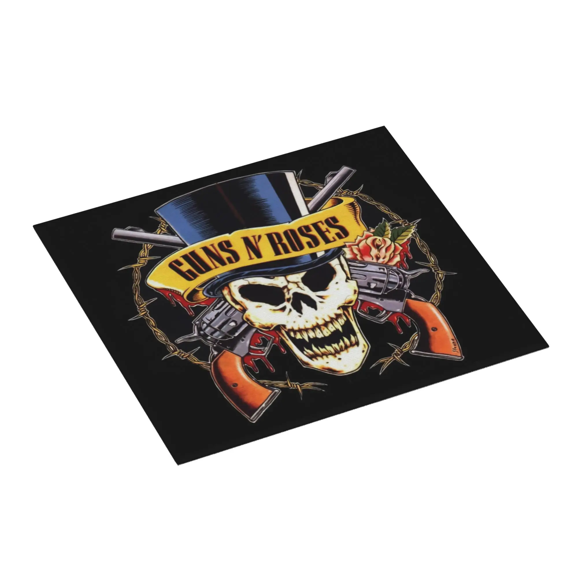 Guns N Rose Logo Heavy Metal Non‑Slip Waterproof Absorbent Barware Tableware Oil Proof Reusable  Bathroom Drying Mat For Kitchen