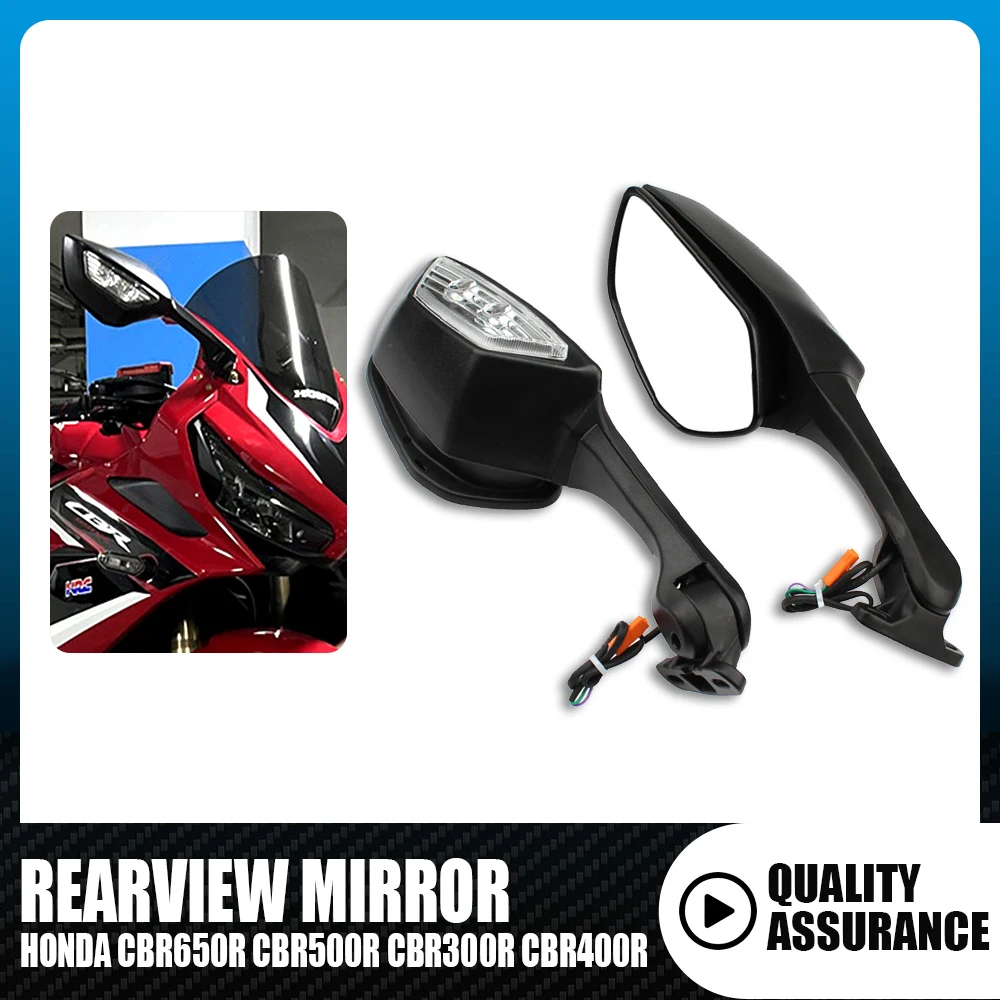 

Motorcycle Rearview Mirrors Fit for HONDA CBR650R CBR500R CBR300R CBR400R Motorcycle Side Mirrors Motorcycle Accessories