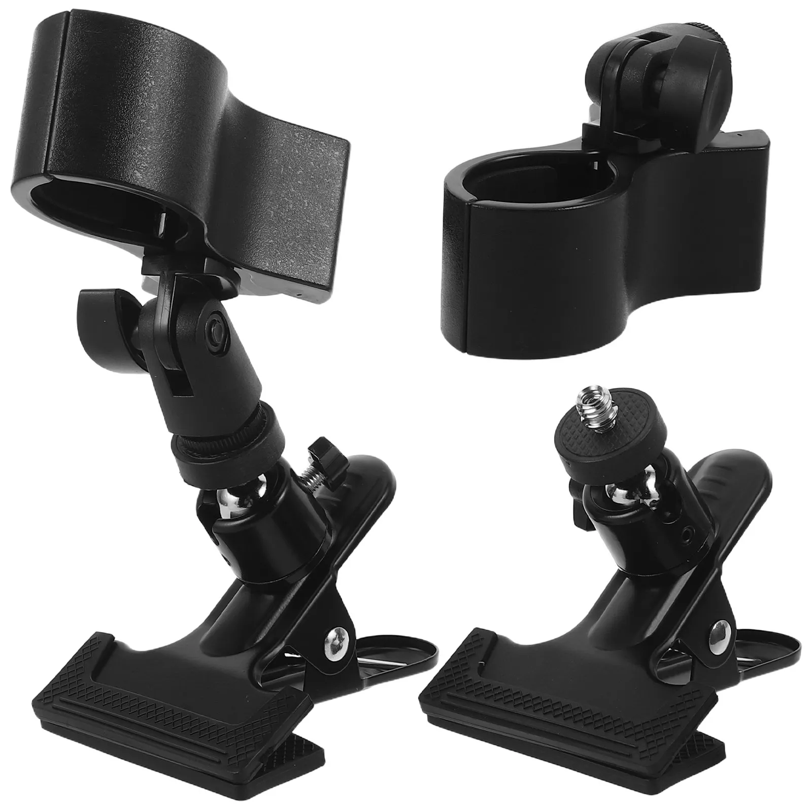 2Pcs Hands Free Hair Dryer Holder 360 Degree Rotating Adjustable Blow Dryer Stand for Home Salon Vanity Countertop Use