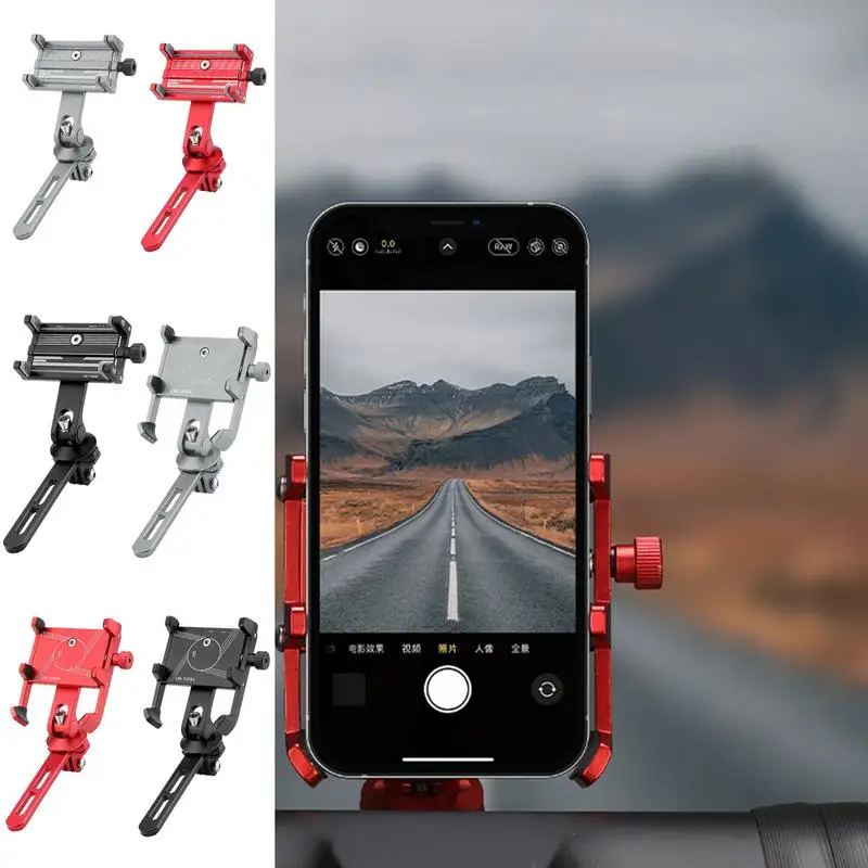 

Cycle Phone Holder Adjustable Cell Phone Mount Reusable Cycling Accessories Motorcycle Camera Clip For Outdoor Activities