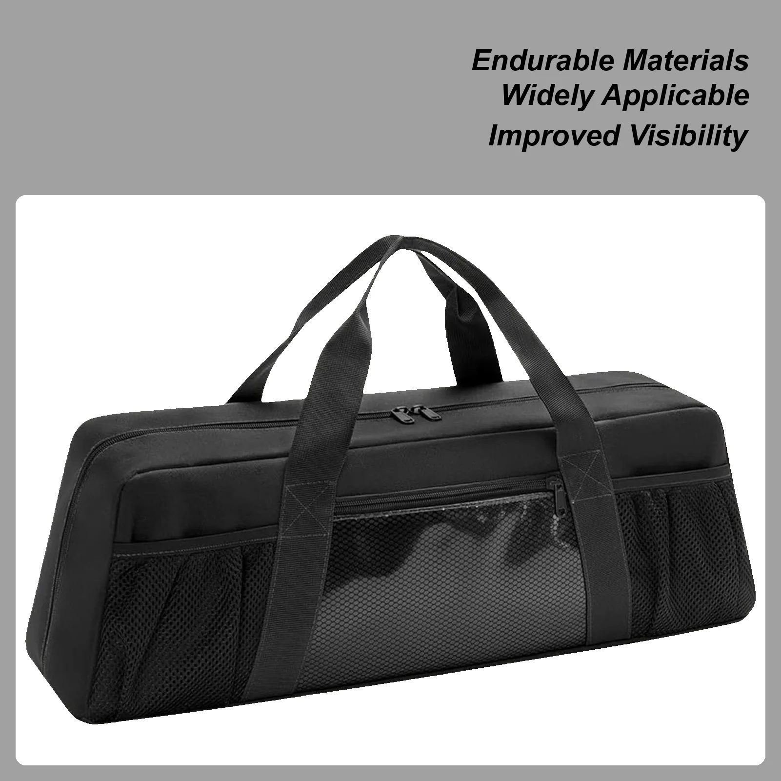 

BBQ Tool Bag 22 X 6.5 X 7.2 Inches BBQ Accessories Storage Portable Case With Ergonomic Handles Large Holder For Barbeque