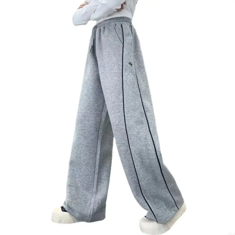 Koreanischen Stil Baumwolle Mädchen Casual Hosen Weiche Elastische Taille Bequem Für Schule Outdoor Mehrere Farbe Option A2UB – Detail 4