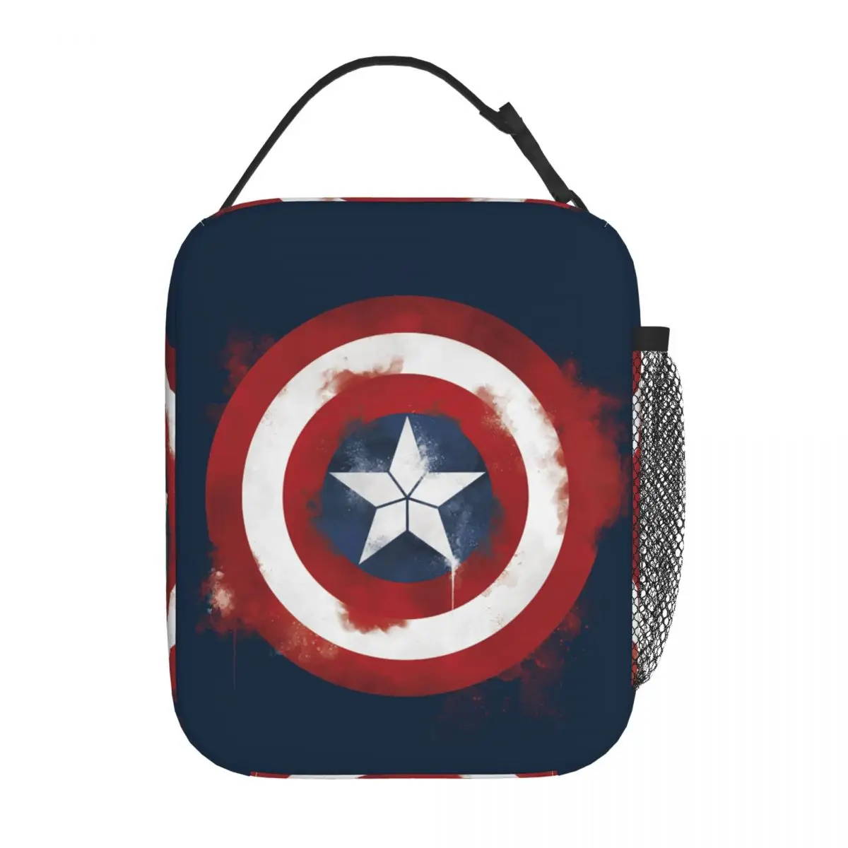 Captain America Insulated Lunch Bags Portable Meal Container Thermal Bag Tote Lunch Box Beach Travel Men Women