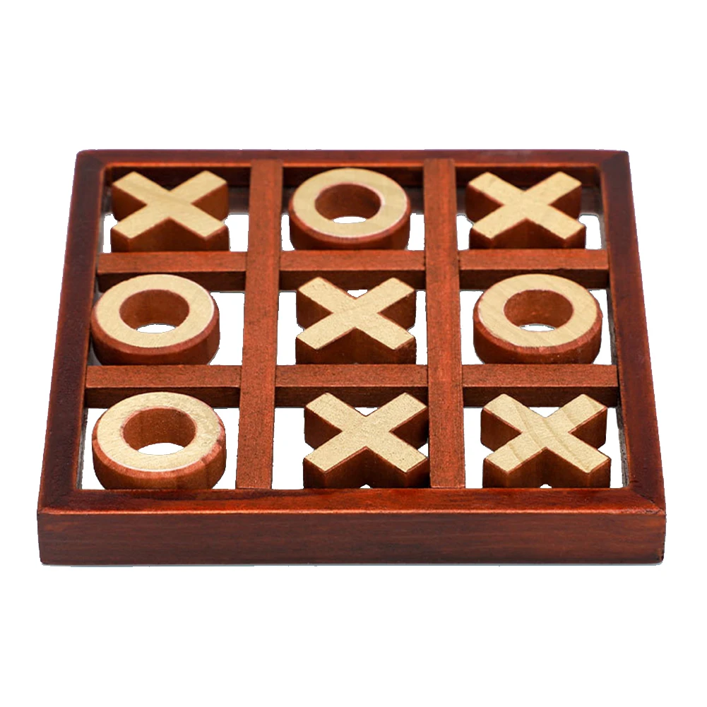 Tic Tac Toe Cognitive Learning Toys OX Chess Puzzle Board Game for Teens Kids Puzzle Board Games Party Supplies