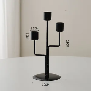 Simple nordic candlestick crafts, candlestick, table ornament, dining room, thanksgiving, present wedding festivals, 1pc 12 Main Cunning Sales - №6