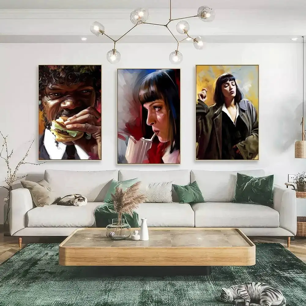 أفلام اللب الخيال الملصقات لزجة الديكور اللوحة جدار الفن الأبيض جدار ديكور