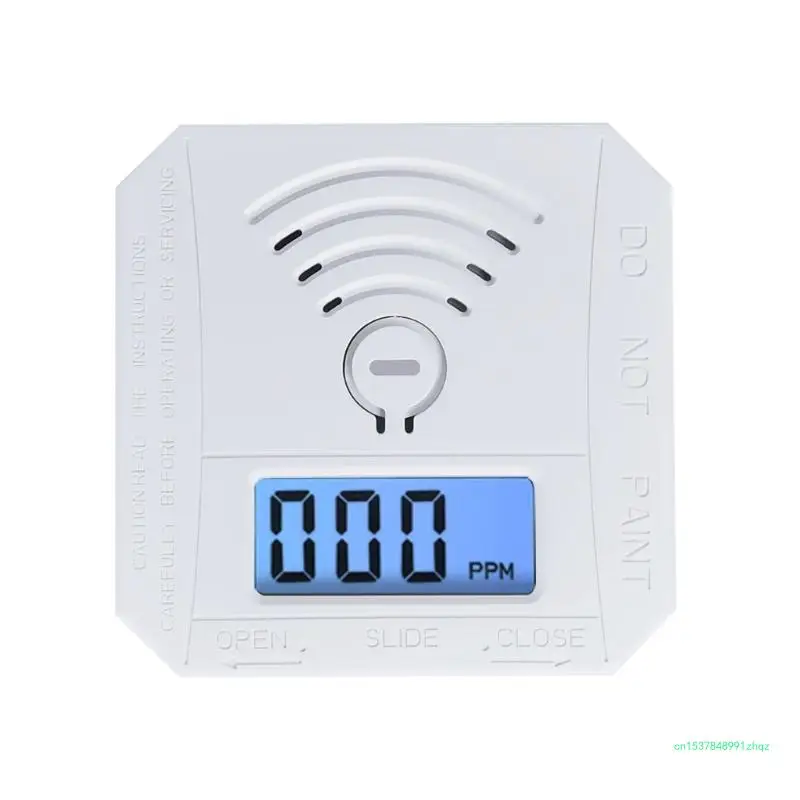 Small Carbon Monoxide Detector ABS Carbon Monoxide Alarm with Sound & Light