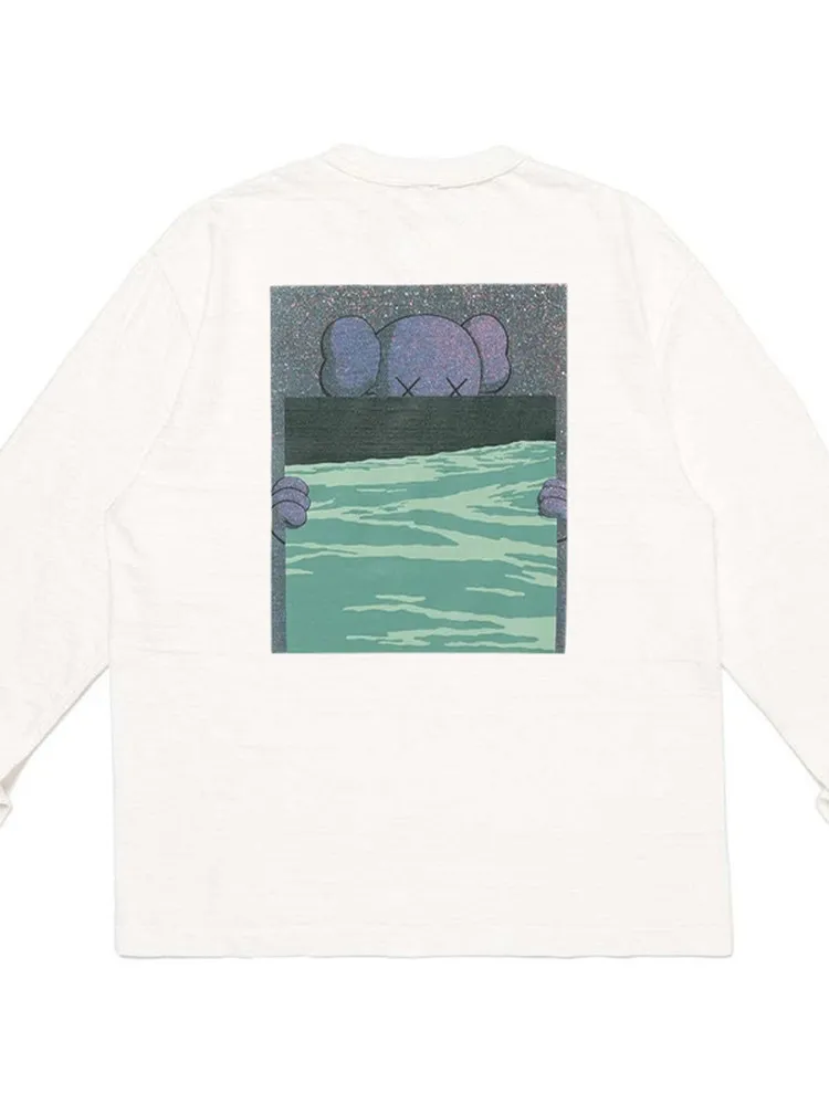 Human Made FW26 Cartoon L/S T Shirt Relaxed Fit Crewneck Unisex Casual