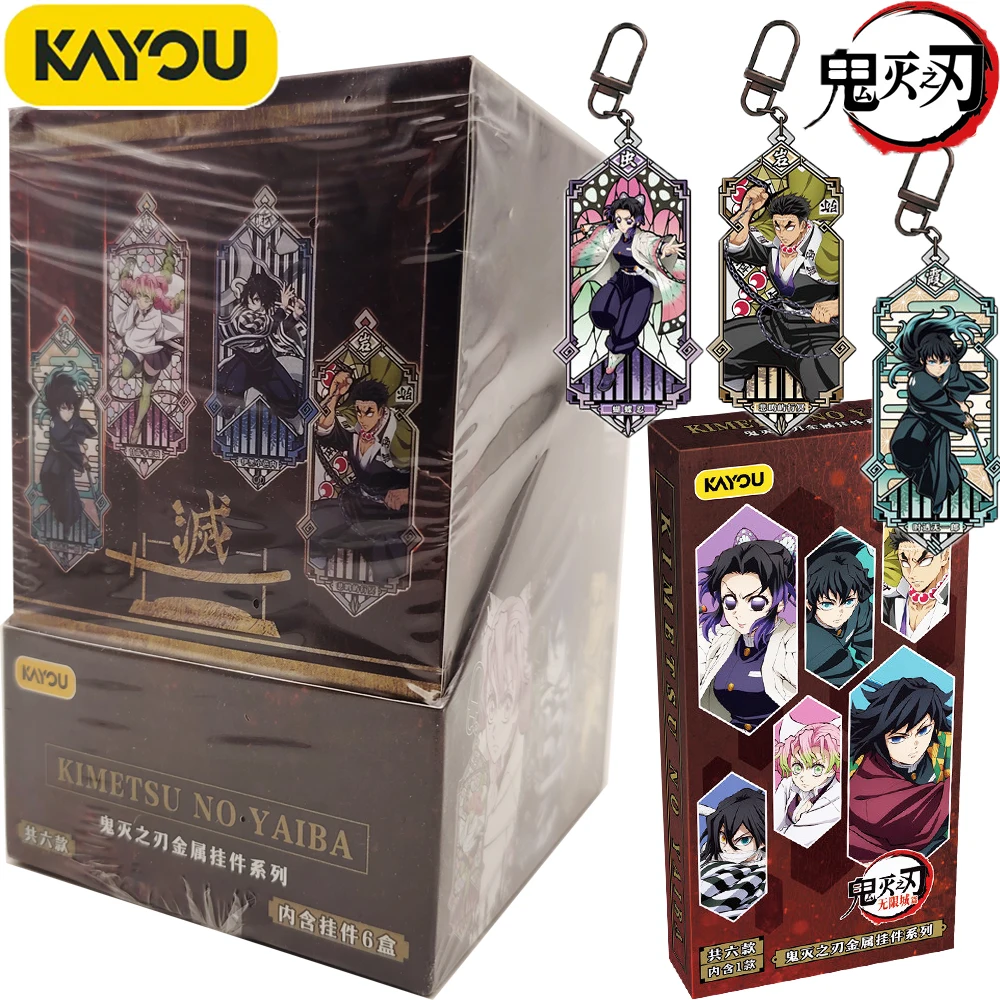 

KAYOU Official Demon Slayer Metal Pendant Tokito Muichiro Kanroji Mitsuri Cartoon Characters Surprise Collectible Toys Kids Gift