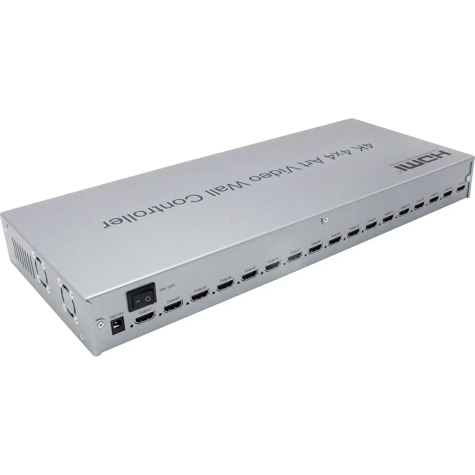 4K 4x4 HDMI وحدة تحكم حائط الفيديو 90 °   180 °   تدوير الفن الربط 2 3 4 6 8 9 16 التلفزيون الربط 3x3 2x2 1x3 1x4 العمودي شاشة الربط