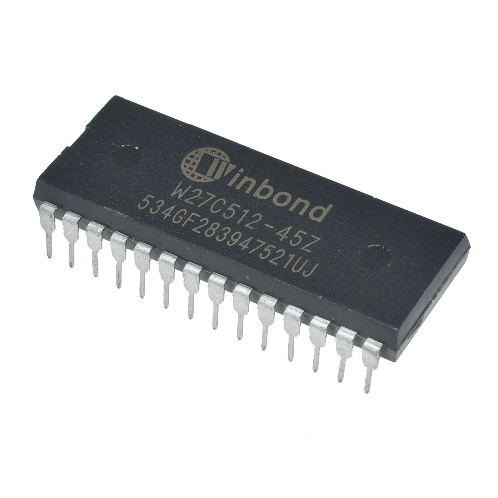 5Pcs diymore IC Chips W27C512 W27C512-45Z 28DIP IC EEPROM 512KBIT Original Integrated Circuits