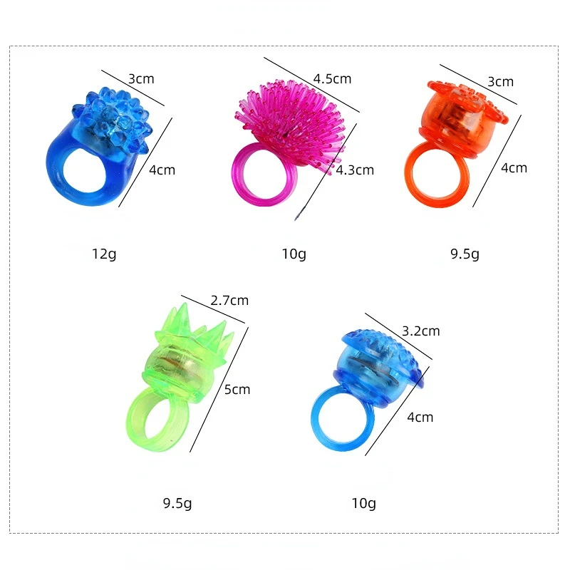 Светящиеся Кольца из мягкой резины со светодиодной подсветкой, 1 шт.