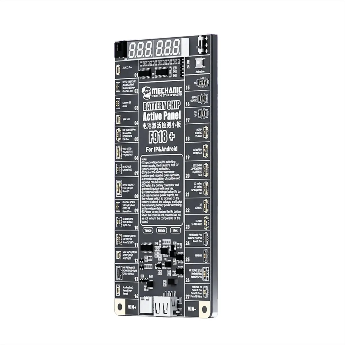 FX918+ Battery Activation Detection Board Testing Tool ABS