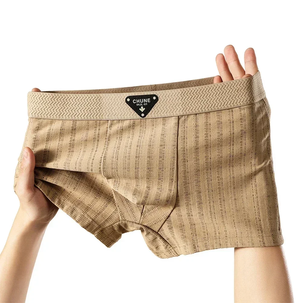 

Sleepwear Mens Boxer Shorts Cotton Boxers Men's Sexy Underpants With Stripes Boxer Shorts Stripe Pattern U Convex Design