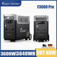 FOSSiBOT F3600 Pro Portable Power Station,3840Wh LiFePO4 Battery 2 Extra Battery Pack Expandable Capacity Power Bank