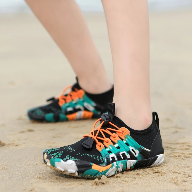 2024 Kids Summer colourful Aqua Shoes, Anti-slip Water Shoes for Men and Women, Barefoot, Beach, Sport Sneakers, Size 26-38