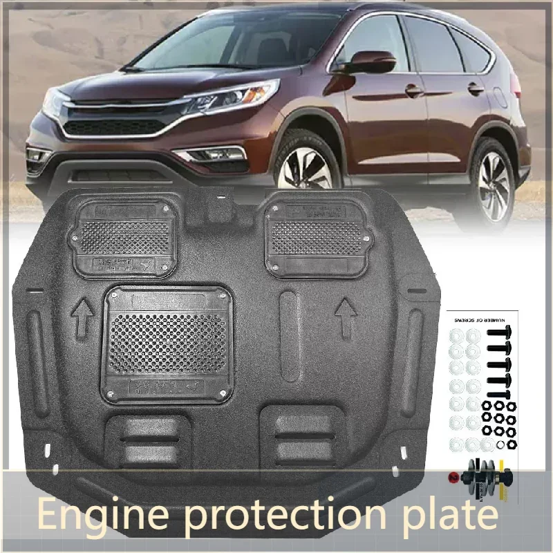 For Honda Crv 2015-2016 Black Under Engine Guard Plate Splash Shield Mud Fender Cover Mudguard Protector