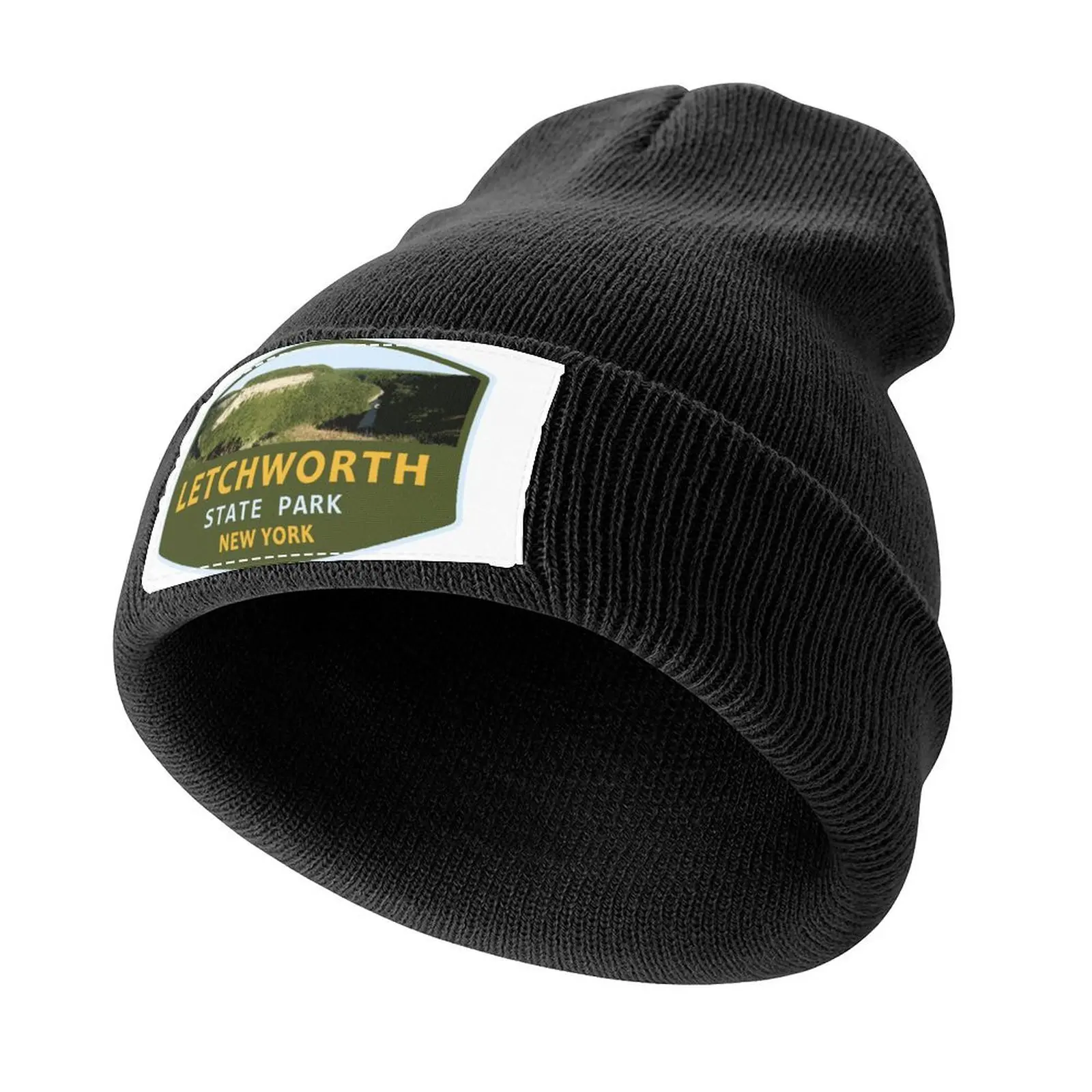 Letchworth State Park Oval Logo Knitted Cap black Hat Man Luxury Women's Golf Clothing Men's