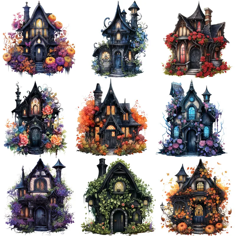 Gothic Elf House Stickers Crafts And Scrapbooking stickers kids toys book Decorative sticker DIY Stationery