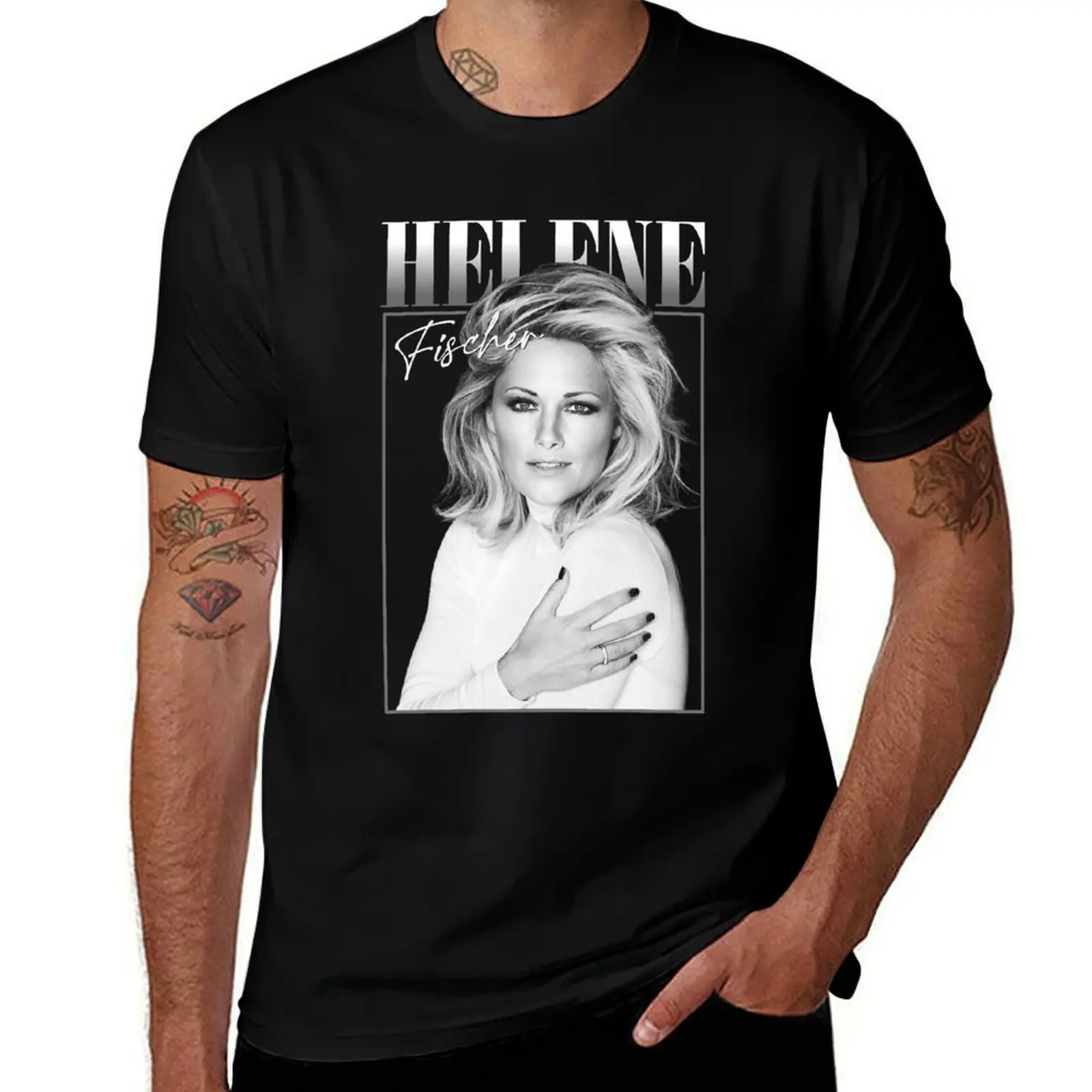 Funny Gift Helene Fischer Cute Gifts T-Shirt Comfort Stretch Tee Shirt