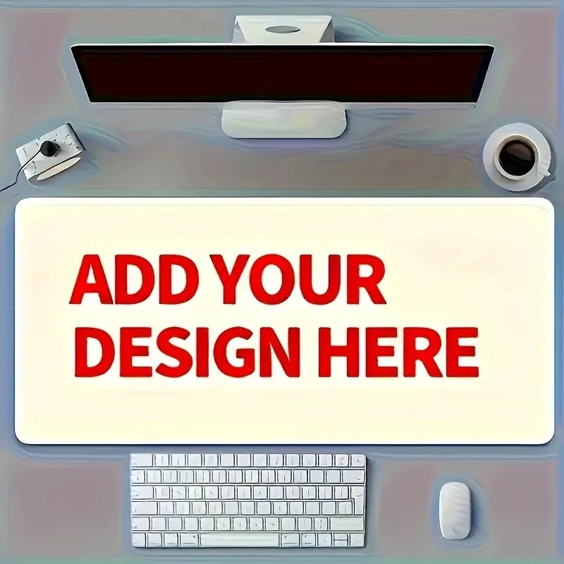 1PC Large Custom Gaming Rubber Mat, Non‑Slip Base Extra Thick Mousepad, DIY Your Own Design, Universal for Office & Gaming