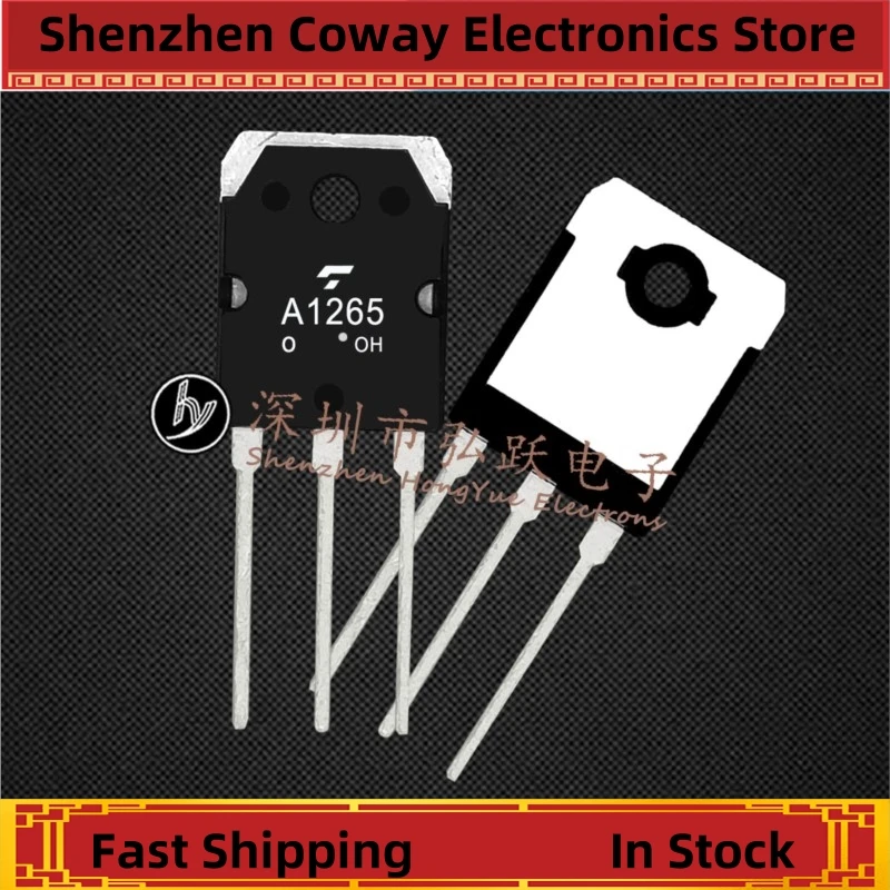 10PCS-30PCS  2SA1265 A1265  TO-3P 140V 10A    In Stock Fast Shipping