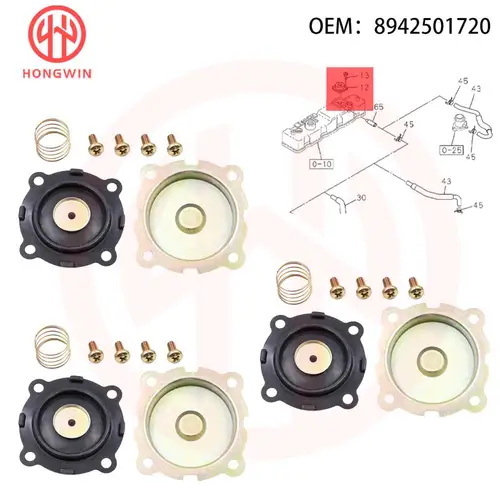 8942501720 Válvula de ventilación del cárter para Isuzu 4JA1 4JB1 NKR77 NKR55 4JH1 4JG1